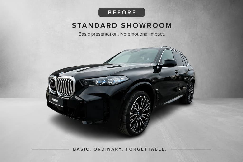 Standard automotive photography before Picxal enhancement